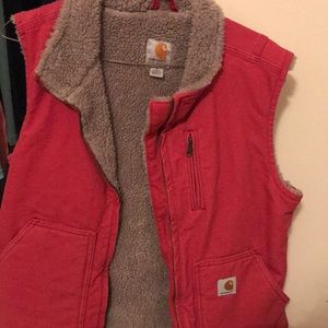 Small pink carhartt vest